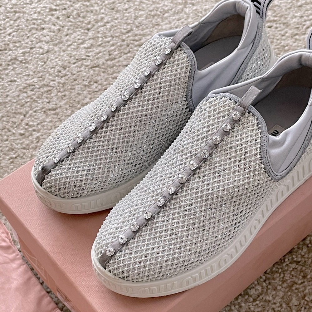 Miu Miu Womens Calzatore Donna - Argentina Blanco